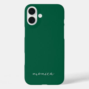 Coques iPhone 16 Plus Moderne Minimaliste Écriture Manuscrite Vert Chass