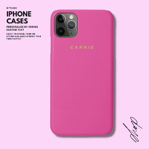 Case-Mate iPhone Case Moderne minimaliste simple Monogramme rose et or