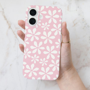 Coque Pour iPhone 16 Moderne motif floral girly chic rose