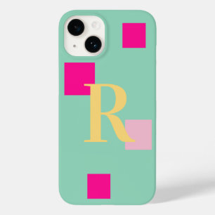 Coque Pour iPhone 14 Moderne Pastel Monogram