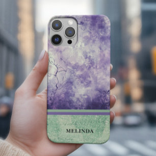 Coques iPhone 16 Pro Max Moderne Purple Vert Mystique