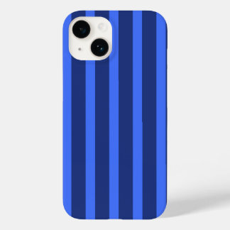 Coque Pour iPhone 14 Moderne simple bande à deux tons bleu géométrique 