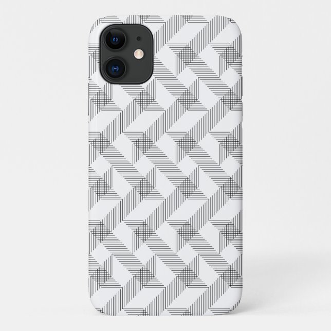 Coques Case-Mate iPhone Moderne, simple, cool, urbain zigzag ligne motif (Dos)