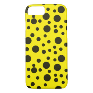 Case-Mate iPhone Case Moderne Simple Noir pois motif jaune point