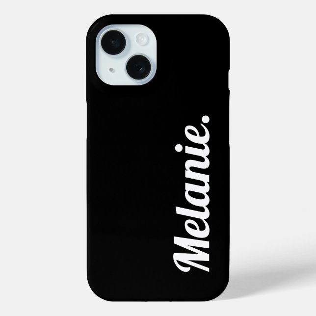 Coques Case-Mate iPhone Moderne tendance Noir Blanc (Verso)