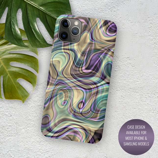 Coques Case-Mate iPhone Moderne Unique Design Marbre Fissures Art Motif (Créateur téléchargé)