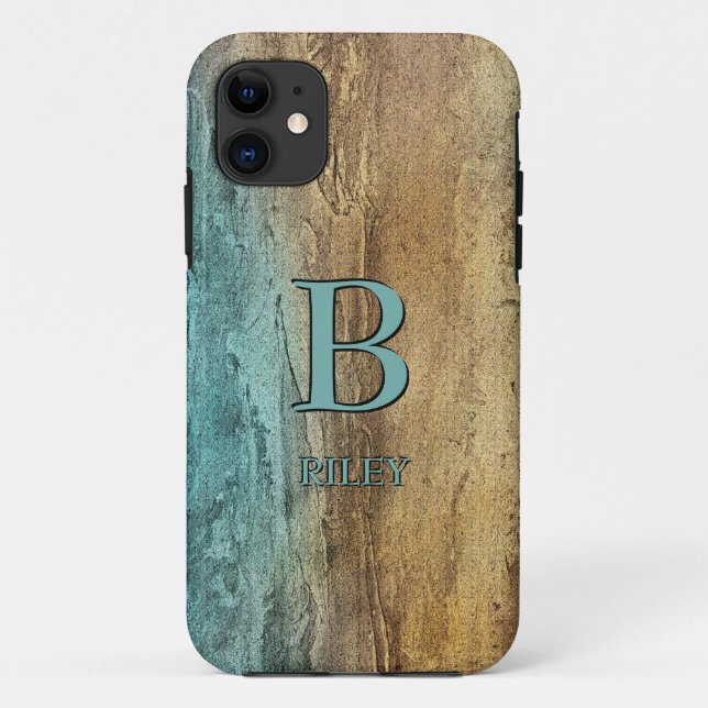 Coques Case-Mate iPhone Modifier le nom d'ajout initial Abstrait Paint Nat (Dos)