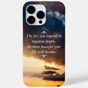 Coque Pour Pour iPhone 14 Pro Max Moins vous répondez aux personnes négatives Sunset