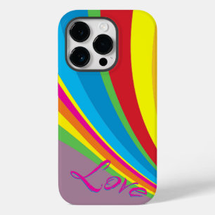 Coque Pour iPhone 14 Pro Mois de la fierté - Amour arc-en-ciel