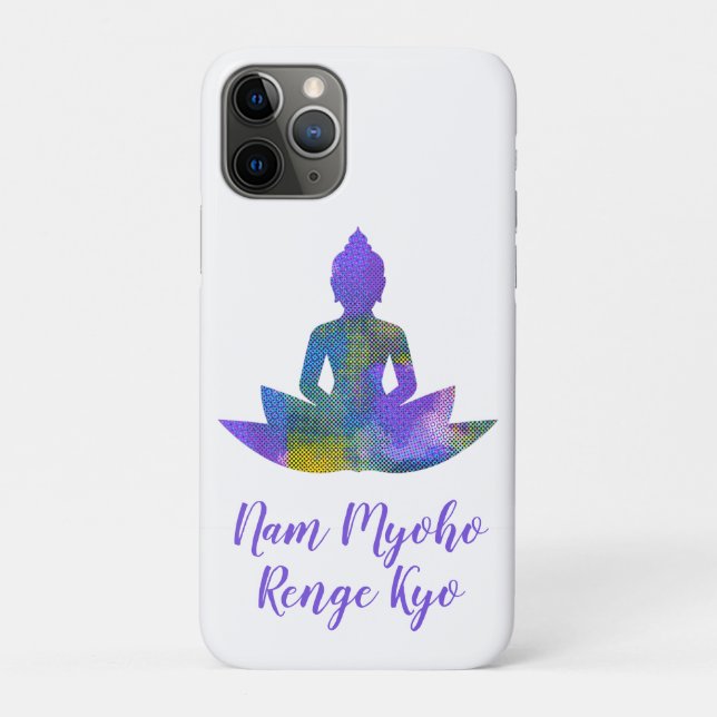 Coques Case-Mate iPhone Moitié Pastel spirituel Lotus Yoga Nam Myoho (Dos)