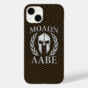 Coque Pour iPhone 14 Molon Labe Laurels au casque spartiate