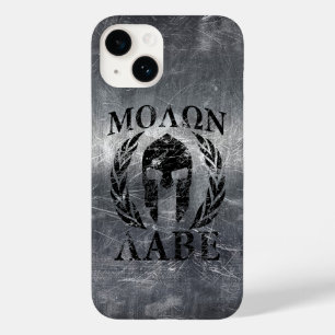 Coque Pour iPhone 14 Molon Labe Laurels au casque spartiate