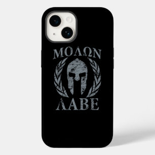 Coque Pour iPhone 14 Molon Labe Laurels au casque spartiate
