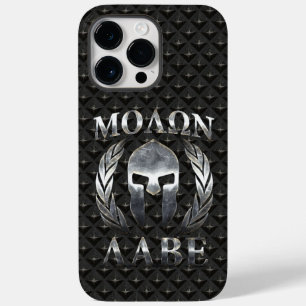 Coque Pour Pour iPhone 14 Pro Max Molon Labe Laurels au casque spartiate