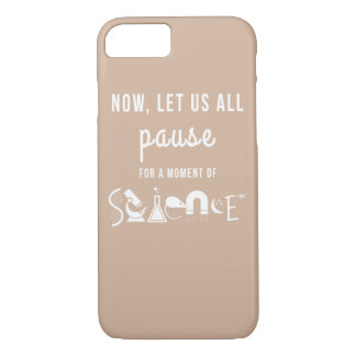 Coques Pour iPhone Moment de caisse beige de l'iPhone 7 de la Science