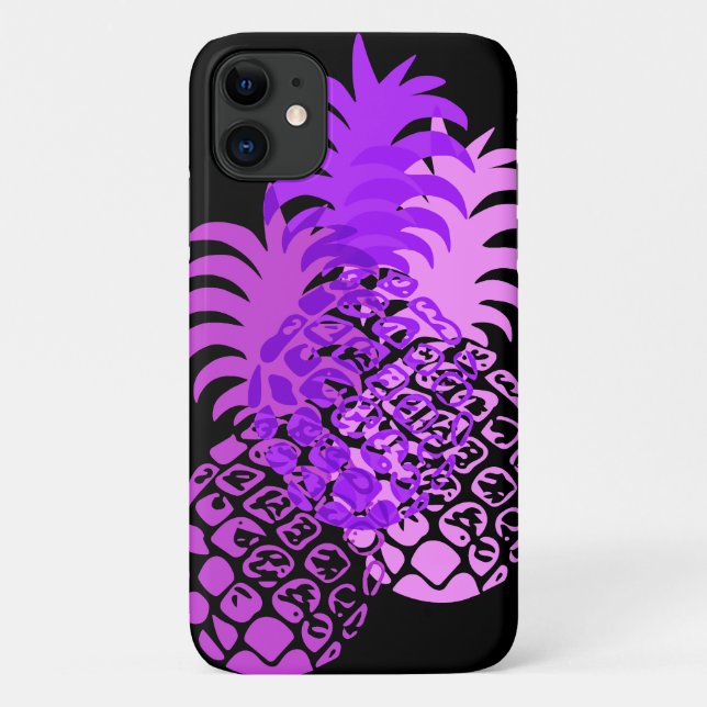 Coques Case-Mate iPhone Momona ananas Hawaiian Tropical Purple (Dos)