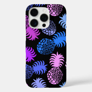 Coques iPhone 16 Pro Momona Hawaiian Tropical Pineappy Purple
