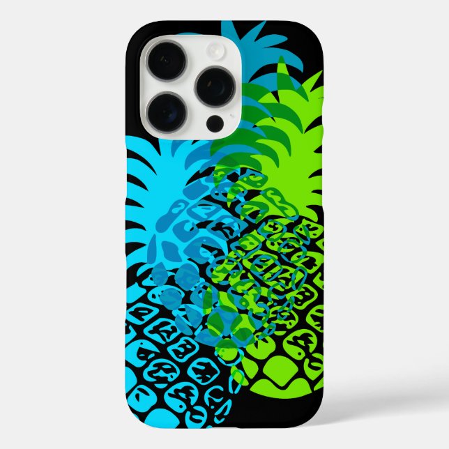 Coques Case-Mate iPhone Momona Pineapple Hawaiian Tropical Turquoise (Verso)