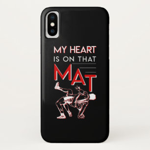 Case-Mate iPhone Case Mon coeur est sur cette maman de lutte de tapis