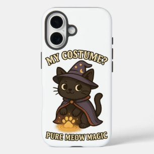 Coque Pour iPhone 16 Mon déguisement ? Pure Magie de Chat Halloween Sor