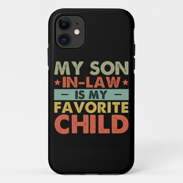 Coques Case-Mate iPhone Mon Fils En Droit Est Ma Famille Favorite Enfant D (Dos)