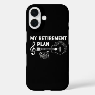 Coque Pour iPhone 16 Mon Plan De Retraite Guitare Drôles De Musiciens
