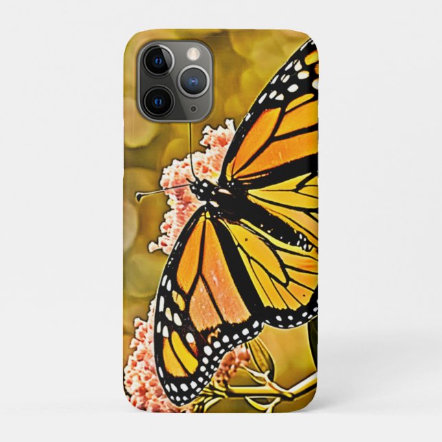 Coques Case-Mate iPhone  Monarch Butterfly Garden Art (Dos)