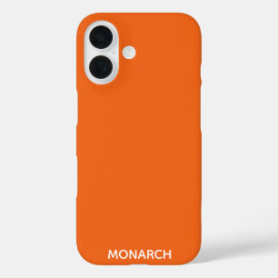 Coque Pour iPhone 16 Monarch butterfly orange color name