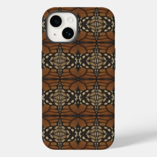 Coque Pour iPhone 14 Monarque Papillon Aile Fermer Répéter Motif