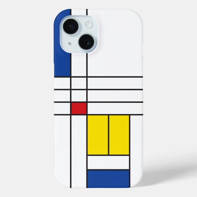 Coques Case-Mate iPhone Mondrian II Minimum De Stijl Modern Art Design (Verso)