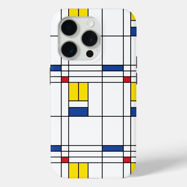 Coques Case-Mate iPhone Mondrian II Minimum De Stijl Modern Art Design (Verso)
