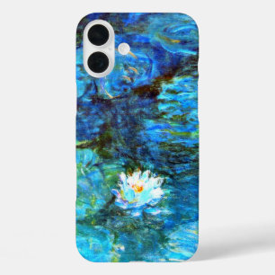 Coques iPhone 16 Plus Monet - Lys d'eau (bleu)
