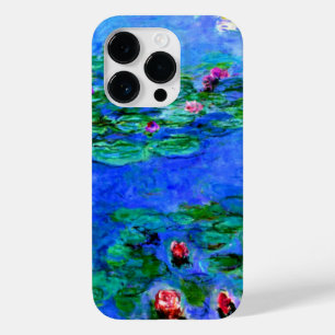Coque Pour iPhone 14 Pro Monet - Lys d'eau (rouge)