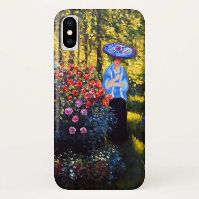 Coques Case-Mate iPhone Monet Woman avec un parasol dans le jardin (Dos)