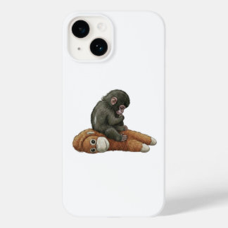Coque Pour iPhone 14 Monkey Punch, Baby Monkey Orangutan Hug 