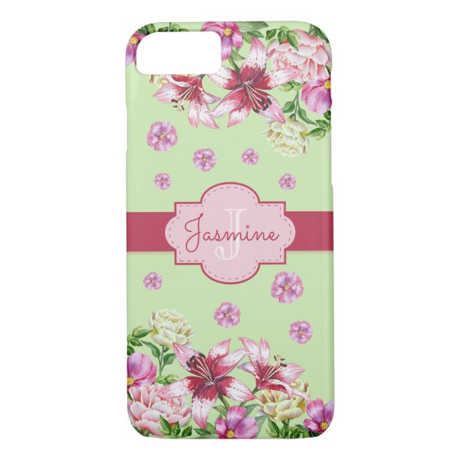 Coques Case-Mate iPhone Monnaie Lily et Peony (Dos)