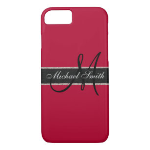 Coque Case-Mate Pour iPhone Monogram Alabama crimson Arrière - plan