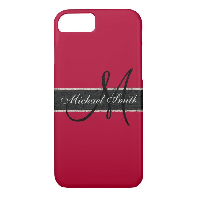 Coques Case-Mate iPhone Monogram Alabama crimson Arrière - plan (Dos)