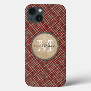 Case-Mate iPhone Case monogram de Red Plaid