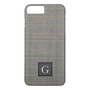 Case-Mate iPhone Case Monogram Grey Tweed Groomsman Bestman Mariage Cade