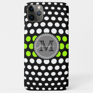 Case-Mate iPhone Case Monogram Lime & White Pois Motif