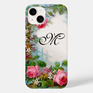 COQUES POUR iPhone MONOGRAME DE ROSES ET DE JASMINE