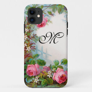 COQUE iPhone 11 MONOGRAME DE ROSES ET DE JASMINE