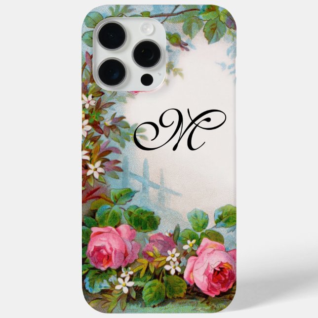COQUES Case-Mate iPhone MONOGRAME DE ROSES ET DE JASMINE (Verso)