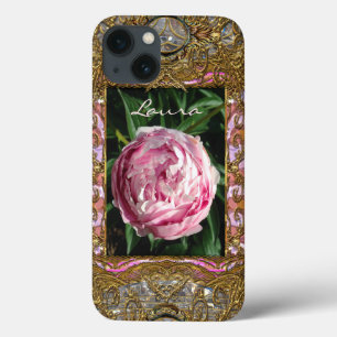 iPhone 13 Case Monogramme 6/6s de Petticote de pivoine