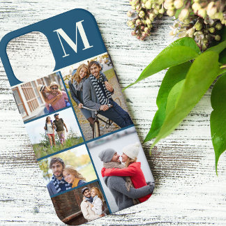 Case-Mate iPhone Case Monogramme 6 Photo Collage bleu