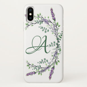 Coque Case-Mate Pour iPhone Monogramme A Lavande Eucalyptus