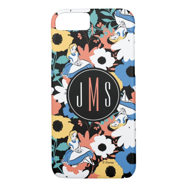 Coques Case-Mate iPhone Monogramme Alice Au Pays Des Merveilles (Dos)