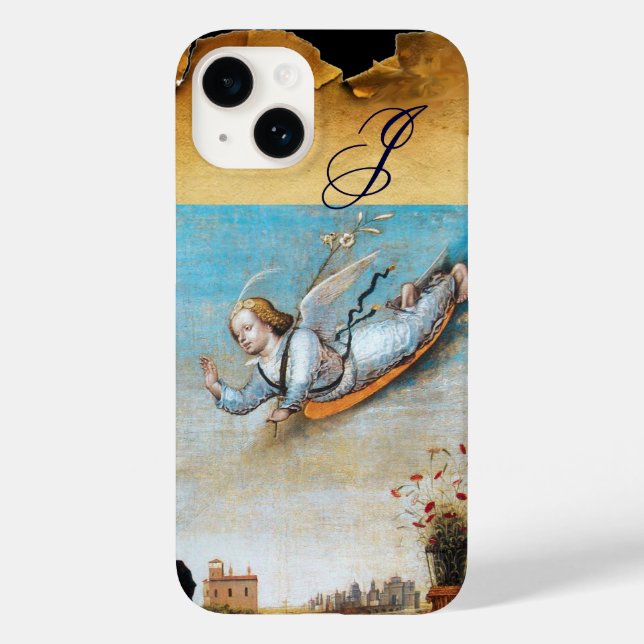 Coques Case-Mate iPhone MONOGRAMME ANGEL ANNONCIAIRE, Parchemin Brown (Verso)