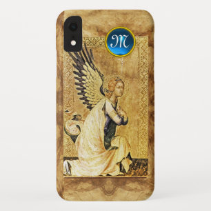 Coque Pour iPhone XR MONOGRAMME ANGEL DE L'ANNONCE, Parchemin
